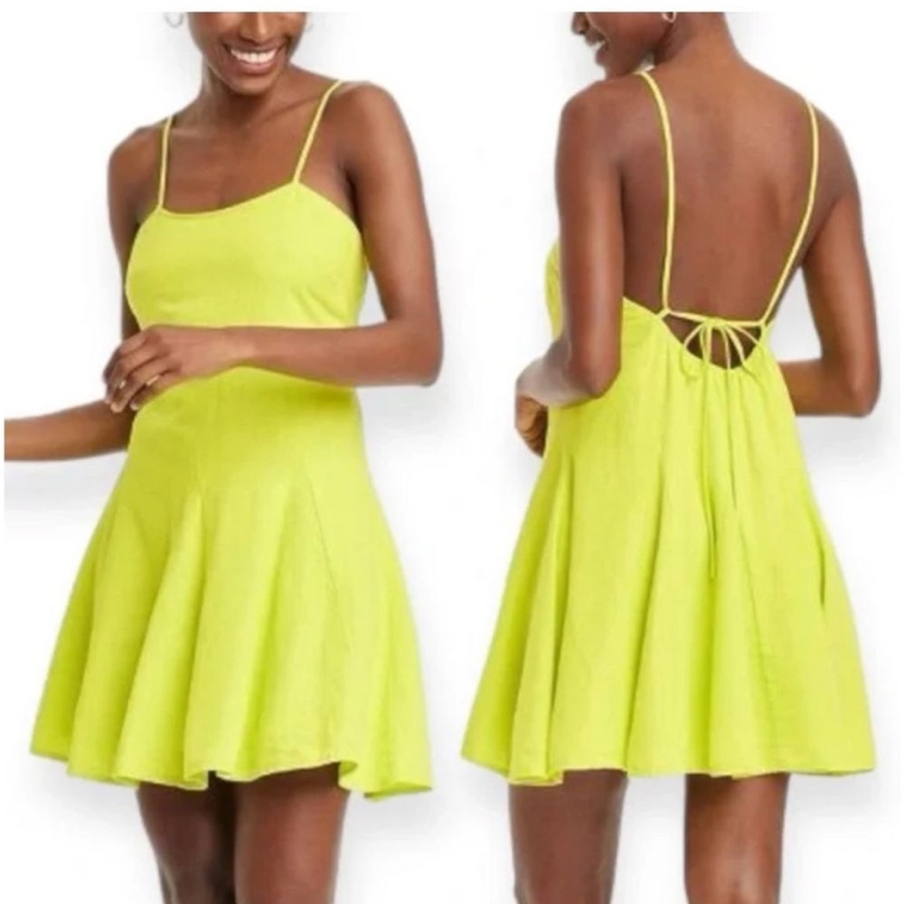 A New Day Women's Mini Dress in Bright Yellow